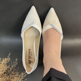 کفش پاشنه بلند زنانه رنگ کرم